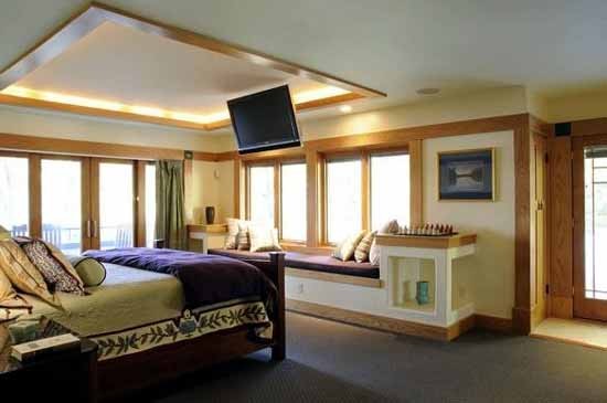 phòng ngủ hiện đại với sàn gỗ