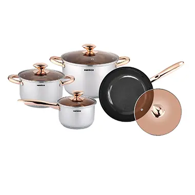 Bộ Nồi Chảo Inox 304, D16-d-18-d24, D24